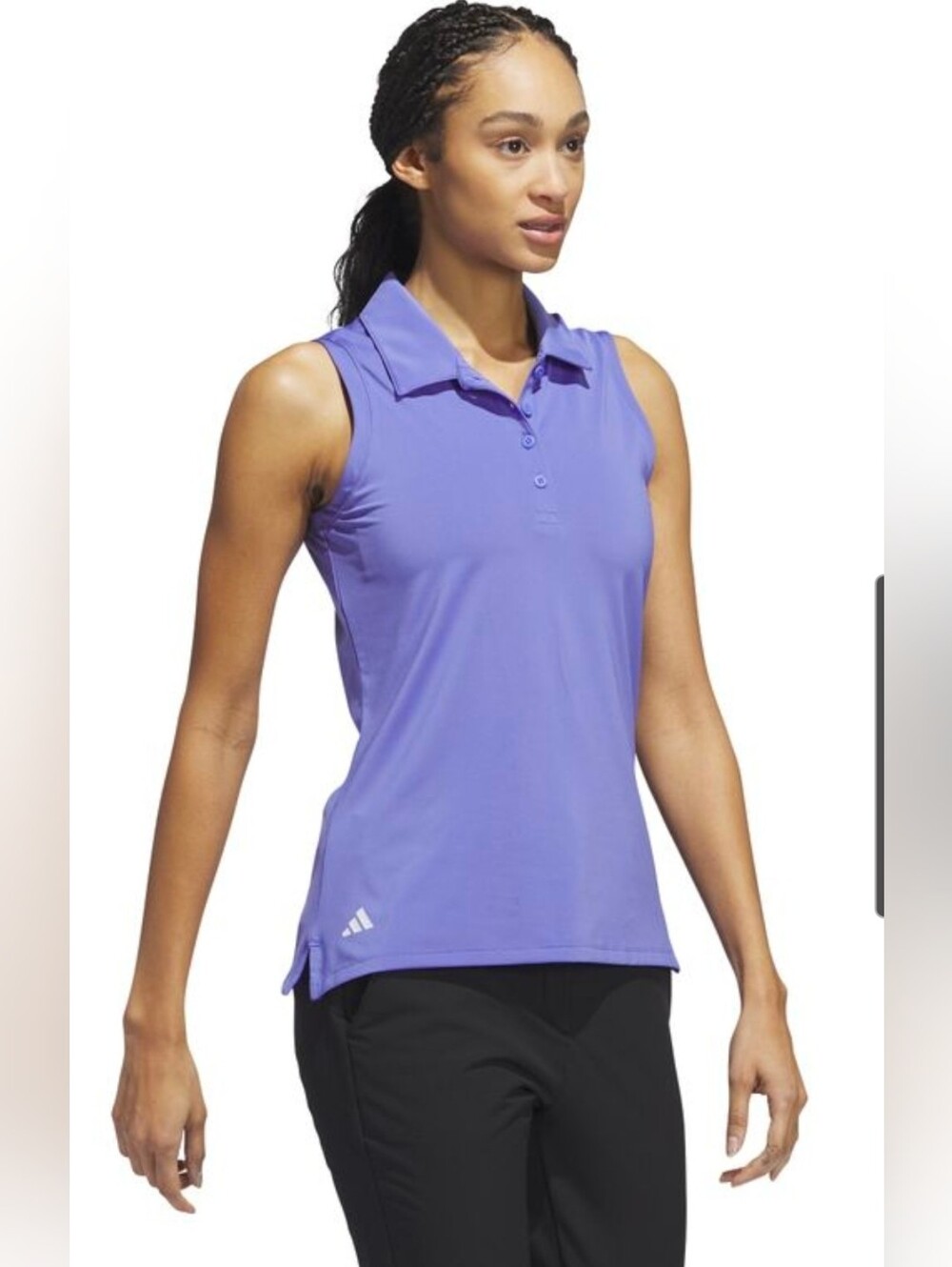 NWT Adidas Golf Women's Polo Shirt Purple Blue Shade Size XS
